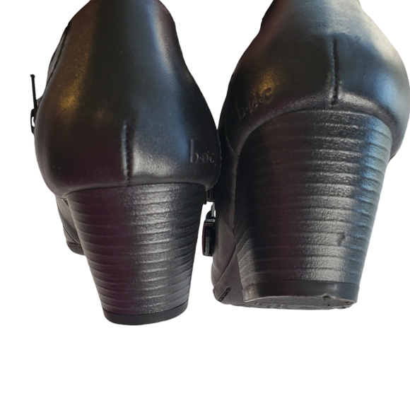 BOC‎ Born Concepts Ankle Booties Comet Womens 7M Leather Black Buckle Block Heel - Picture 13 of 16